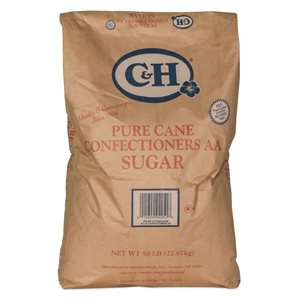 C & H Confectioners AA Sugar - 50 lb Bag